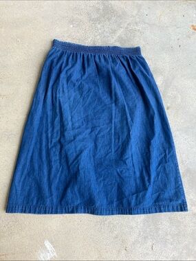 Talbots VTG 90s Denim Maxi Skirt, 20